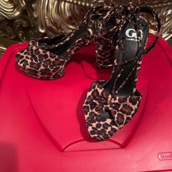 Leopard Giani Bini High Heels Size 9