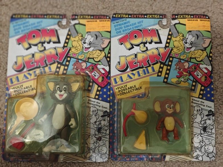 Tom and Jerry playbill action figures (1989)