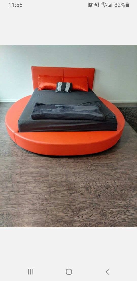 Red Leather Queen BED