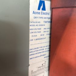 208 to 480 step up/down 75 KVA transformer