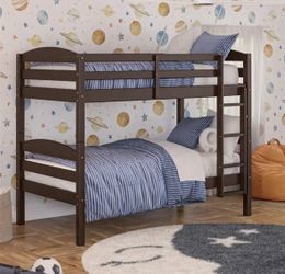 Wooden bunk bed