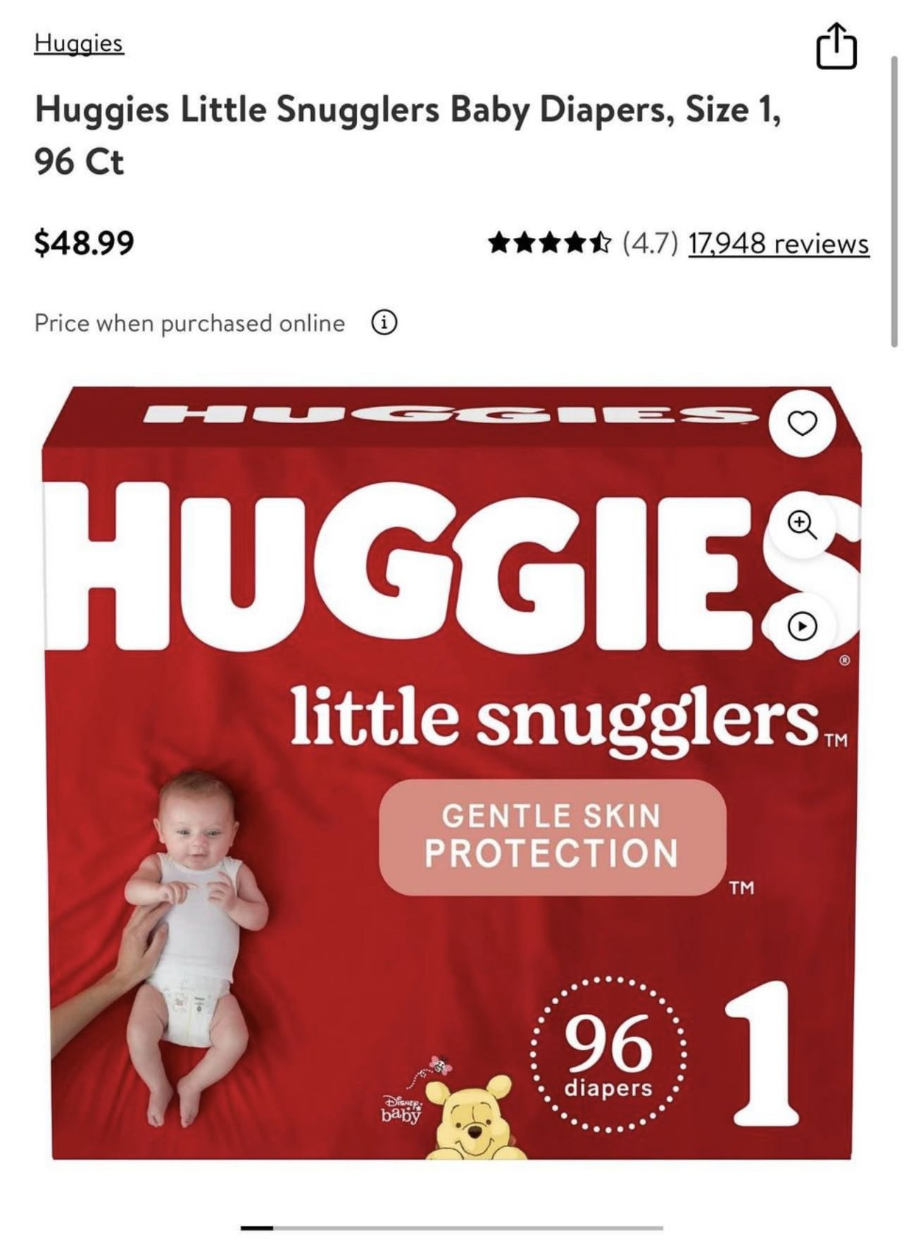 Huggies Diapers Brand New In Box 