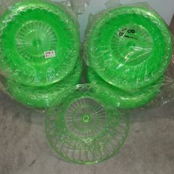 9 Inch PLASTIC Fruit Bowls NEW