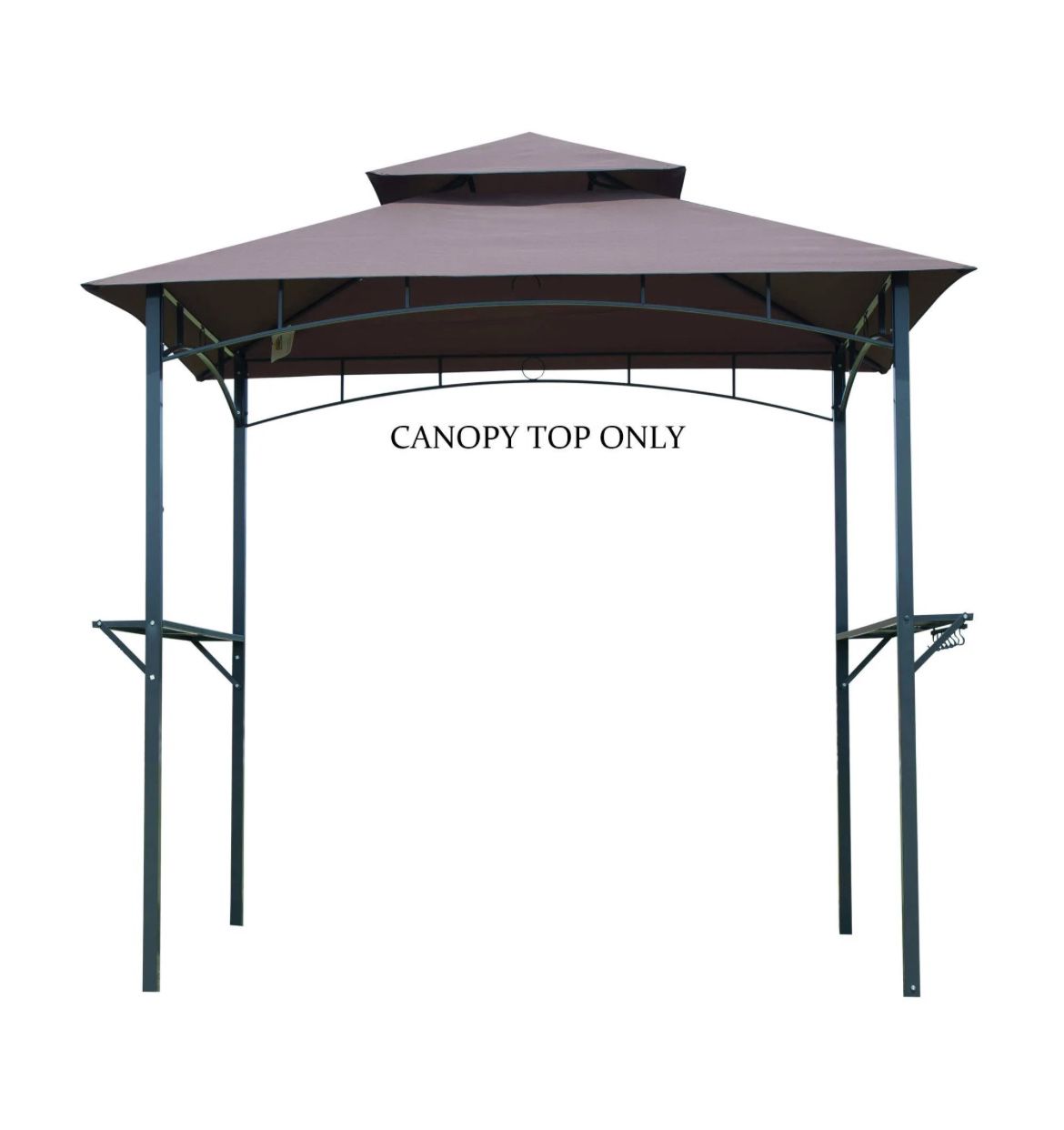 Barbecue Grill Gazebo Outdoor 2-Tier BBQ Canopy Tent Coffee Shelter 8-Feet