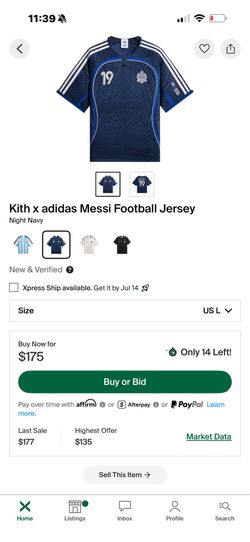 Kith x Adidas Messi Jersey