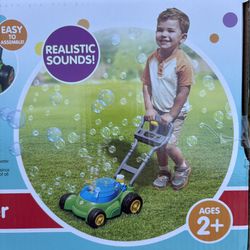 NEW Kids Push N Bubble Mower Play Set Toy Outdoor Indoor Christmas Gift