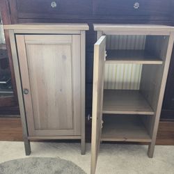 2x IKEA Hemnes Night stands / Side Tables In Grey-Brown