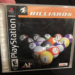 Billiards PlayStation 1 Game