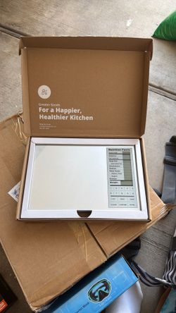 Nutrition facts food scale