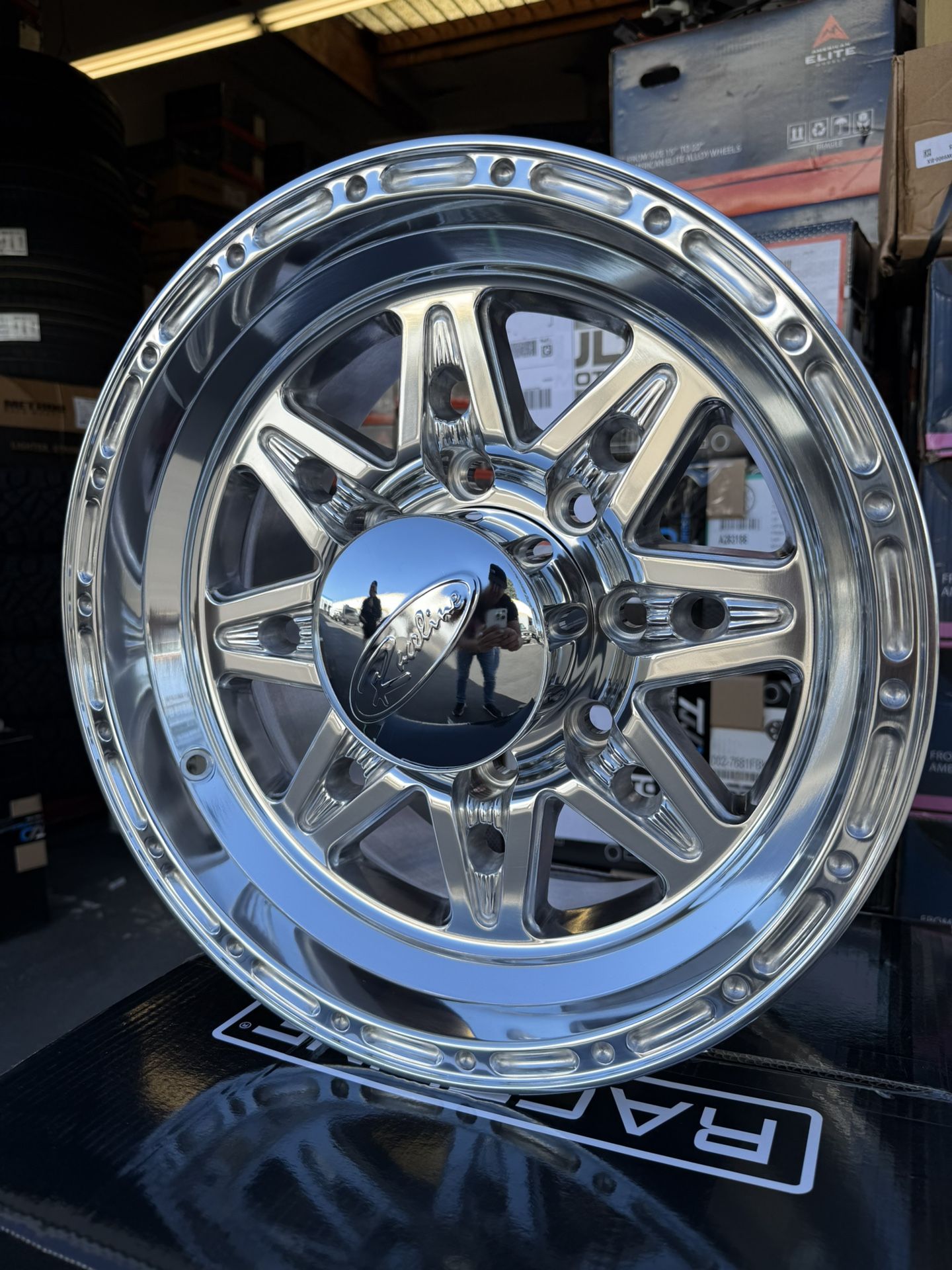 16x8 Raceline 888 Renegade 8 8x6.5/8x165.1 0 Polished Wheels Rims Set(4) 130.81