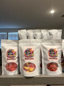 $$$$ gomitas con su chamoy !!!!jamoncillo hecho 100 % con leche de vaca !! rikisimos!!$$$8