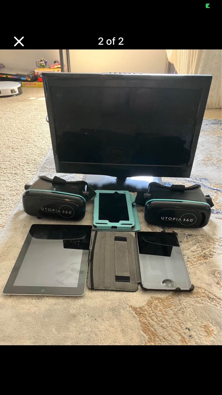 all items bundle price (tv, ipad, two tablets, virtual reality game)