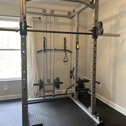 Workout Power Cage & Weights