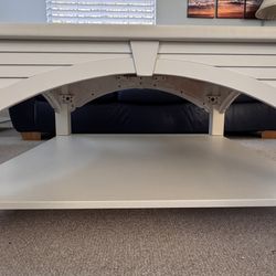 2 Wooden White Tables (Set)