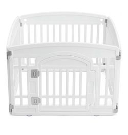 White Plastic Pet playpen Indoor/ Outdoor