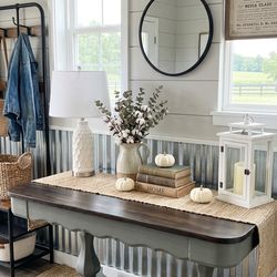 🤩Stunning Antique Entry Table Or Desk And Bench