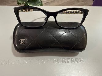 Authentic Chanel eyeglasses black and gold