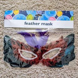 NEW feather masquerade mask Halloween costume Venetian Renaissance ball New Year's Eve Halloween