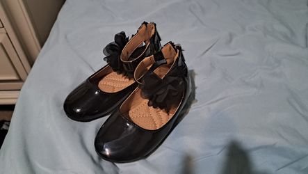 Toddler Black Dress Shoes, Size 8
