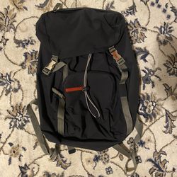 Vintage Prada Nylon Drawstring Bag Navy Backpack 