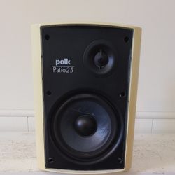 Single Polk Audio Patio 25 All-Weather Outdoor Speaker