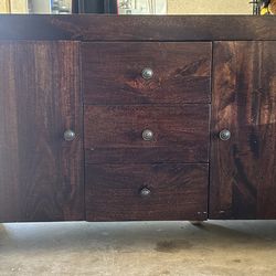 Solid Wood Credenza