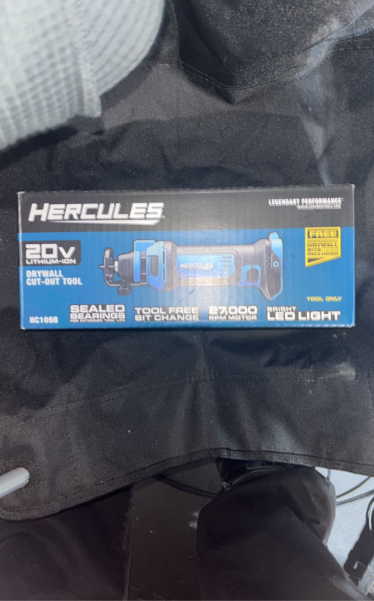 Hercules HC109B, 20V Lithium-Ion Cordless Drywall Cut-Out Tool (Tool Only) New