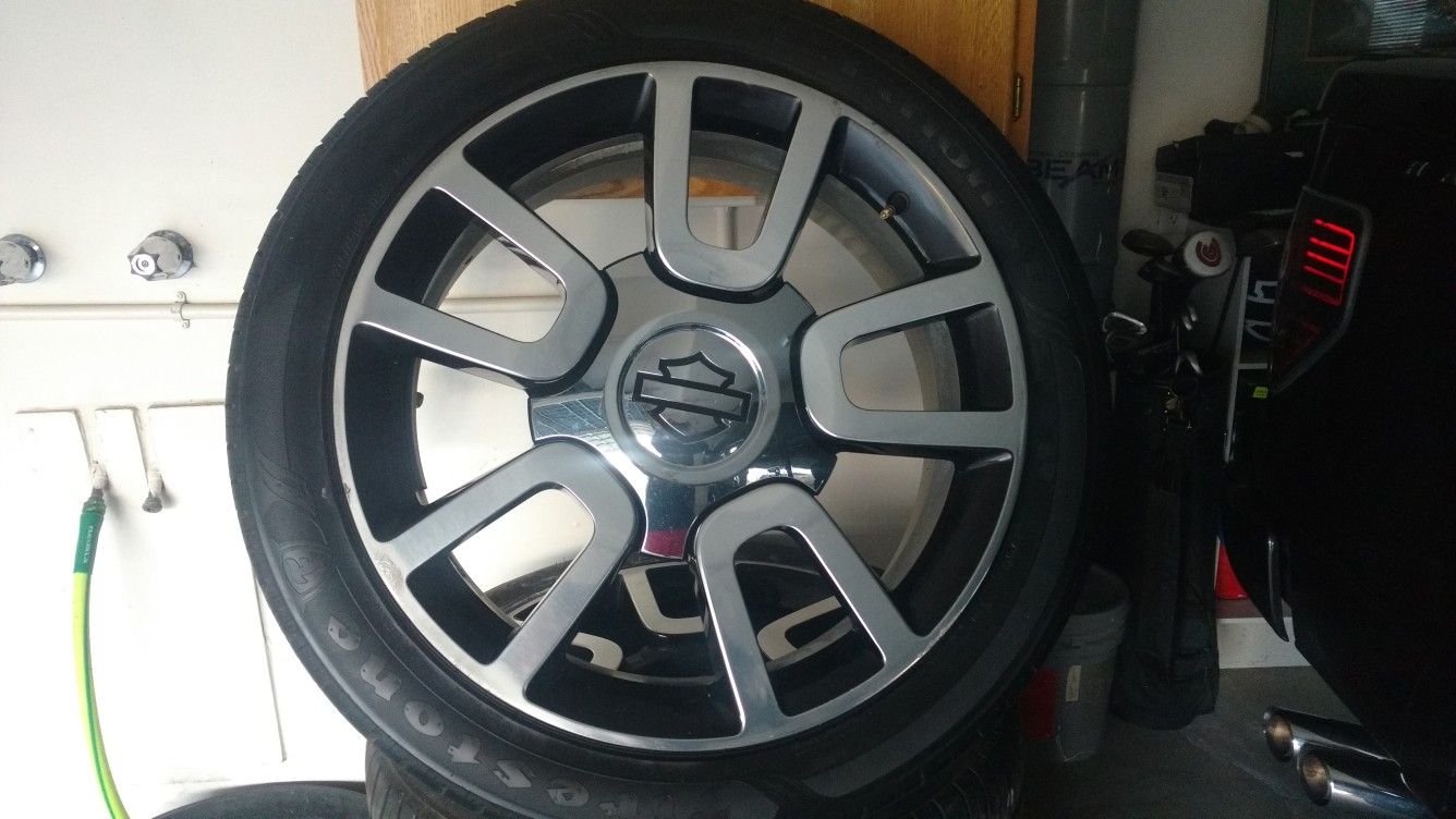 Harley Davidson f-150 rims firestone tires