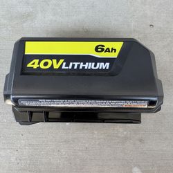 40v Ryobi Battery 6ah (Multiple Available)