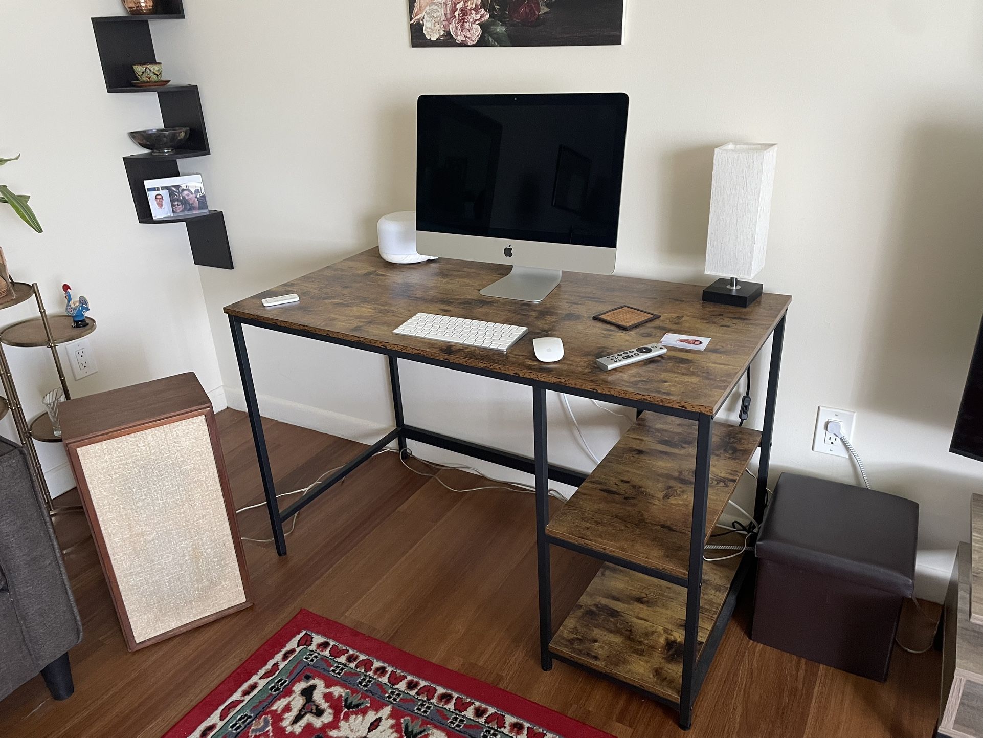 Simple Wood & Metal Desk 