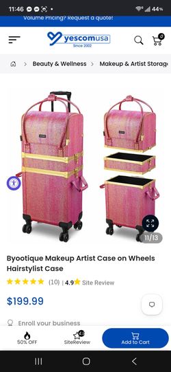 Byootique Rolling Makeup Artist Trolley Case