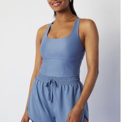 Fabletics XL women’s Sports Onesie, Elemental Blue