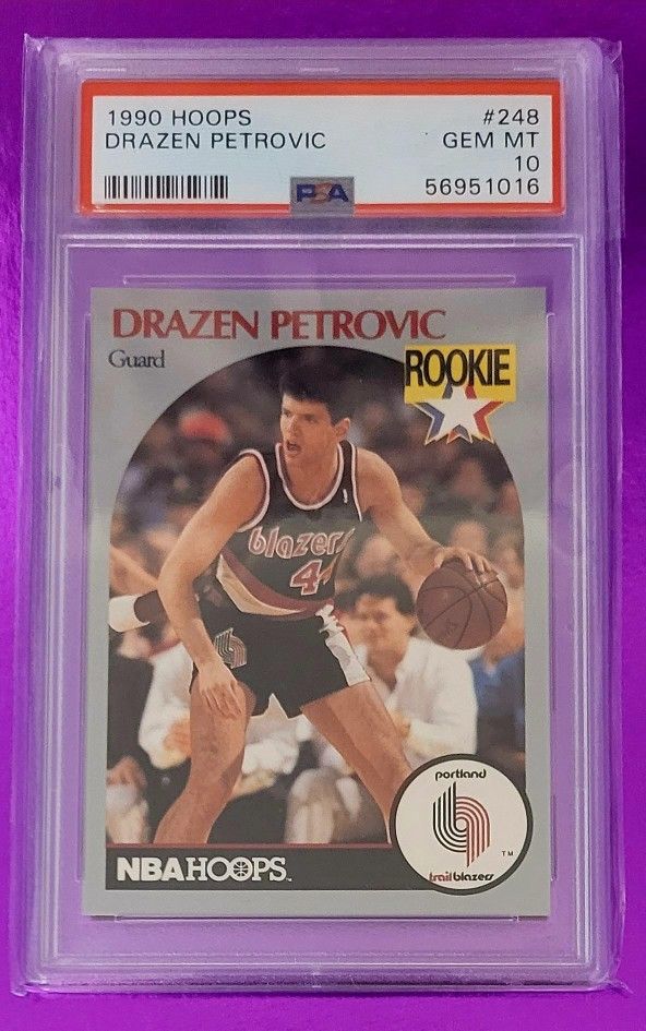 Drazen Petrovic RC PSA 10 Blazers LOW POP
