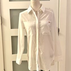 Studio F elegant women's shirt from this brand, white color, size S