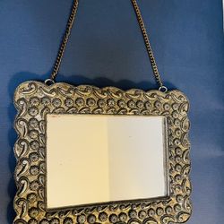 Antique Harem Mirror With Ornate Work 