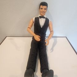 VINTAGE 1999 Elvis Wedding Barbie Doll Pink Label Mattel 12.5" Tall