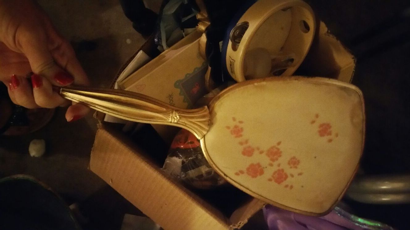Old hand mirror