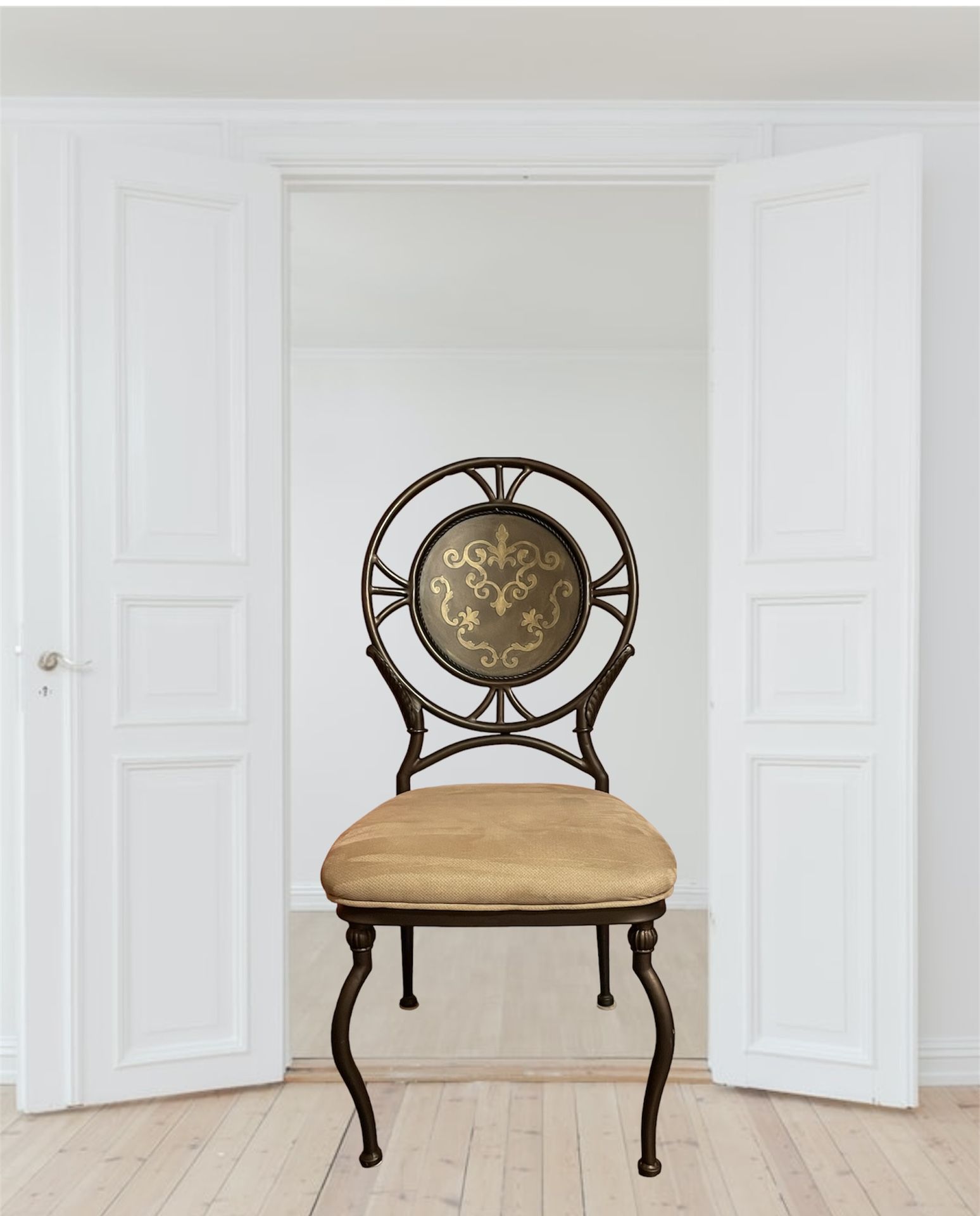 Bassett Mirror Company Old World Cameo Side Chair  