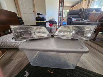 New headlights and driver side mirror
