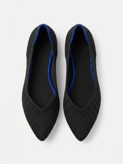 Rothy's Women's Black Pointed Toe Flats Size 7