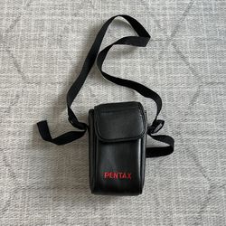 Vintage Pentax Black Padded Camera Bag with Shoulder Strap & Belt Loop