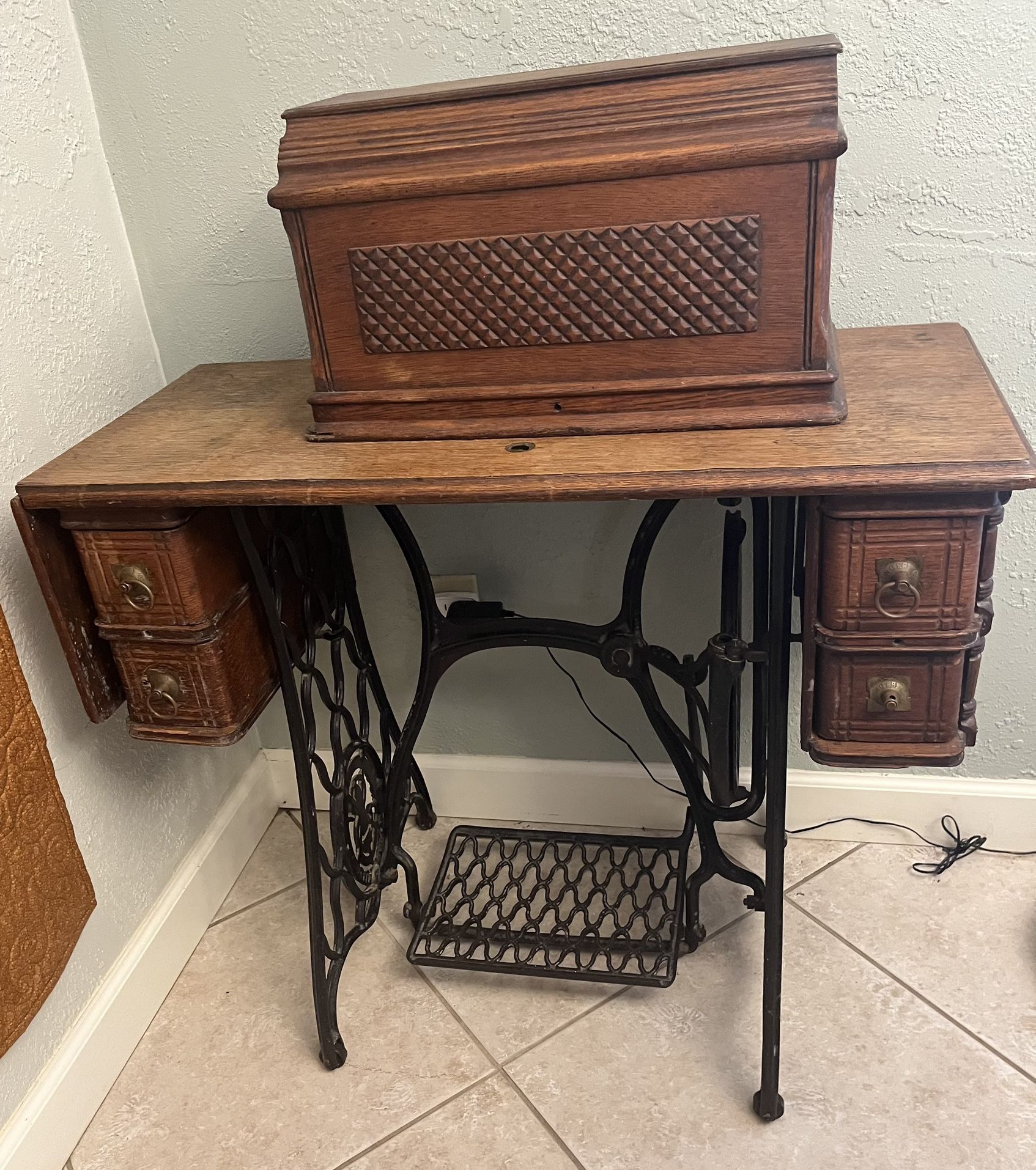 Antique Singer, Sewing Table