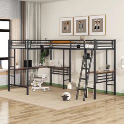Double desk Bunk Bed 