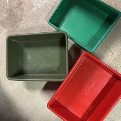 Storage bins (no lids) set of 3 
