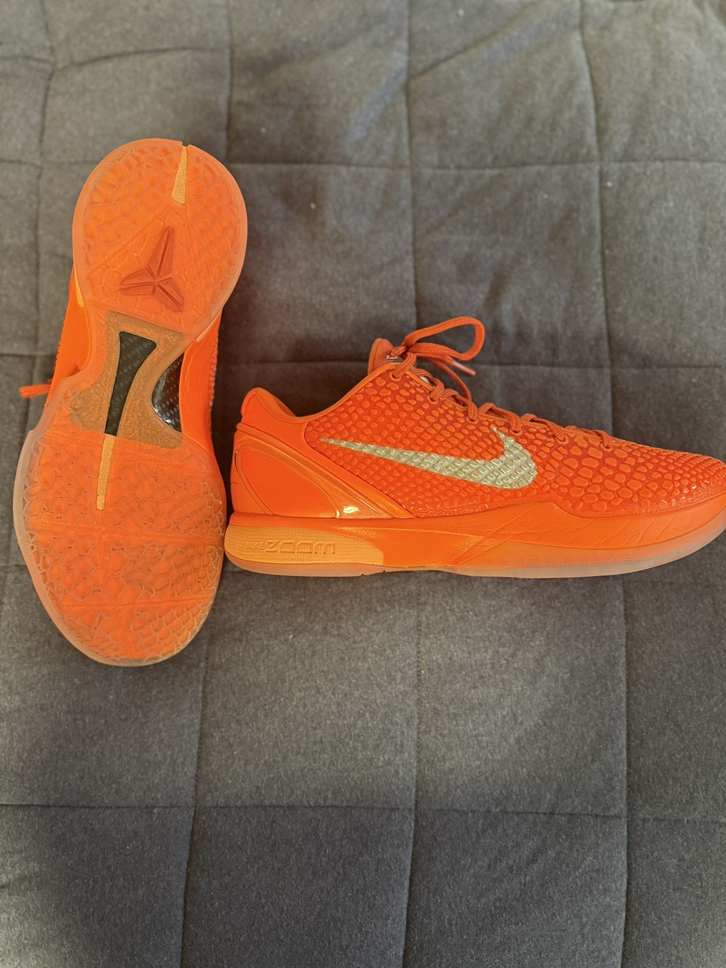 Kobe 6 Total Orange SIZE 12.5