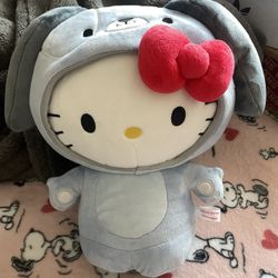 Hello Kitty Plush in Dog Costume 
