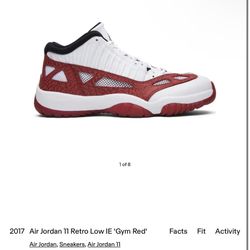 Air Jordan 11 Retro  Low IE Gym Red