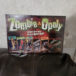 Zombie Opoly Board Game.