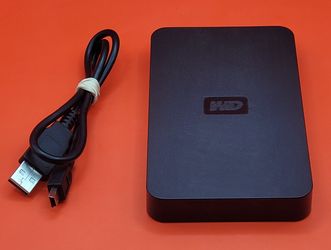 Western Digital 250GB USB 2.0 Black Elements Portable Hard Drive, Model# WDBAAR2500ABK-00 [Tested & Working]