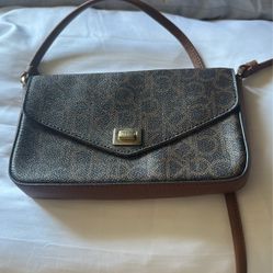 Calvin Klein Brown Signature Leather Bag